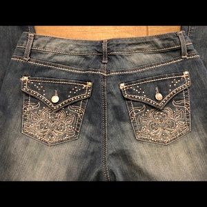 Nine West Bling Straight Jeans Size 6